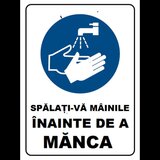 Placuta spalati-va mainile inainte de a manca